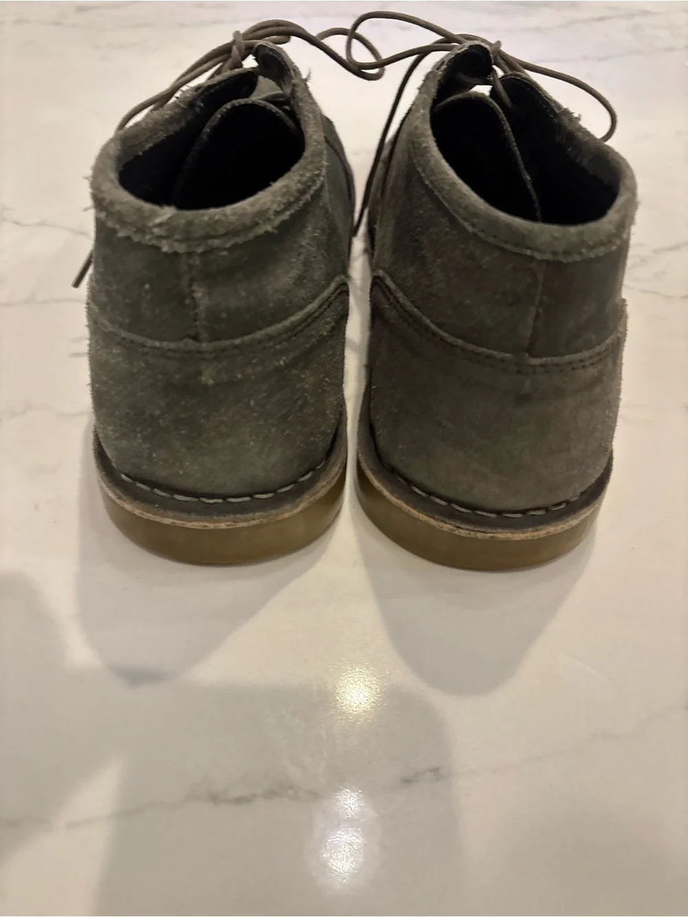 Kenneth Cole Reaction Olive Suede Chukka Boots
